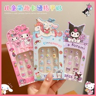 Children's Cartoon Nail Stickers Sanrio Melody Self-Adhesive Nail Stickers Cute Environmentally Frie