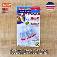 Hartz® UltraGuard Dual Action Flea & Tick Topical for Small Dogs 3 Tubes สำหรับสุนัข