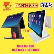 KMS Android All in One Pos terminal 15.6 inch + 10.1 inch Imin D3-505 that support Lovyerse software
