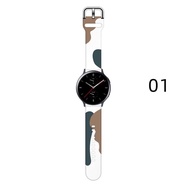 สายนาฬิกา 20mm 22mm สำหรับ Samsung Galaxy Watch 6 5/5pro 4 3 40mm 44mm active 2 Gear s3 สร้อยข้อมือซิลิโคน Morandi correa Galaxy watch 6 Classic / 4 Classic 42mm 43mm 46mm 47mm Redmi Watch 3 Activeสายนาฬิกา