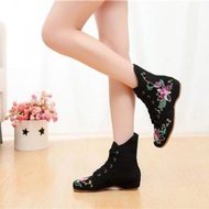 KY-D New Square Dance Performance Embroidered Boots Women's Sailor Dance Old Beijing Cloth Shoes Dancing Shoes Performan