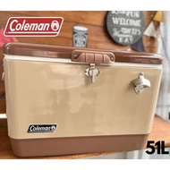 🇯🇵日本代購 Coleman冰箱 附開瓶器 Coleman Cooler Box 54QT Cooler Butternut Coleman保冷箱 Coleman冰箱  Coleman冰桶 Colem