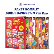 Buku Anak TK Paket Komplit Having Fun isi 7 Buku Belajar Anak Berhitung Menulis Membaca Plus Mewarna