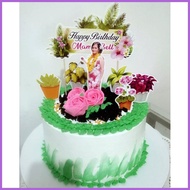 ✨ ❈ ⊙ Plantita Theme Cake Topper
