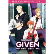 Given Complete Series (Ep.1-11) & Movies Anime DVD [Free Gift] [Fast Ship]