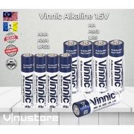 Original Vinnic AA / AAA Alkaline 1.5V Battery AM3 AM4 LR6 LR03