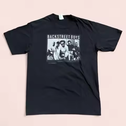Backstreet Boys Boy Group Band T Shirt Black Medium 19 25x27 25