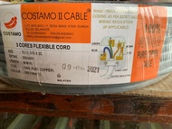 3 Cores Flexible Cable/Wire Costamo Cable 70/0.076x3C(100% Pure Copper) 90M