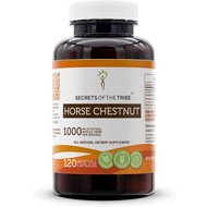 Secrets of the Tribe Horse Chestnut 120 Capsules, 1000 mg, Horse Chestnut (Aesculus hippocastanum) D
