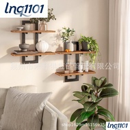 Bathroom Storage Rack, Kitchen and Living Room Wall Rack, Solid Wood Wall Rack, Suspended Wooden Rac
