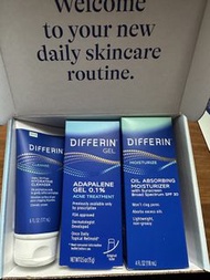 Differin Acne-Fighting Regimen 護膚套組 臉部痤瘡護理套裝 3件