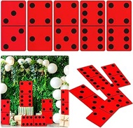 Giant Domino Decor for Casino Theme Party & Game Night - Jumbo 15.7''x7.87'' Cardboard Stand-Up Deco