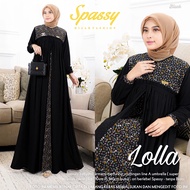 Dress Wanita Kekinian 2023 Kondangan Mewah Korea Style Model Baju Gamis 2023 Terbaru Gamis Polos Kombinasi Batik Elegan Busui Bahan Halus Adem Ceruty Babydoll Premium Lolla Maxy By Spassy