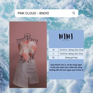Bandana Bandana Bandana | BN010 | Head Scarf | Pink Cloud Pattern Chest Scarf