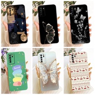 For Huawei Nova 7 SE Case CDY-NX9B CDY-AN20 Cover Fashion Butterfly Soft Silicone Phone Back Cover F