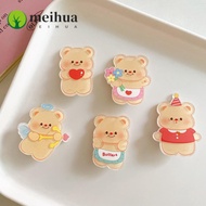 MEIHUAA Butter Bear Hair Clip, Acrylic Cartoon Fringe Clip,  Clip Duckbill Clip Side Clip