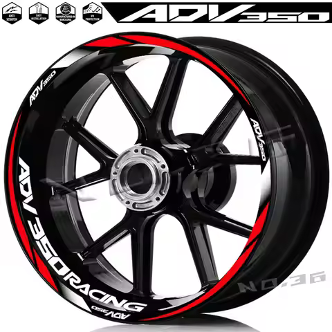 Motorcycle Wheel Sticker Rim Hub Decal Reflective Stripe Tape Accessories Waterproof For ADV 350 Adv