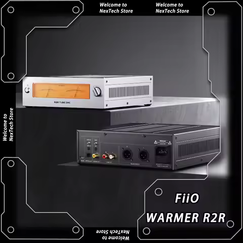 New FiiO WARMER R2R 24Bit R2R Gallbladder Fully Balanced Architecture JJ E88CC Tube Buffer USB/Optic