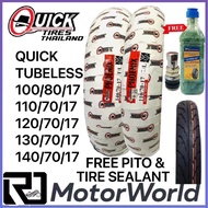 Quick Phoenix Motorcycle Tire Tubeless Gulong by 17