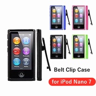 For Apple iPod Nano 7th gen Nano7 Belt Clip Slim Rubber Protective Cover Shell Case