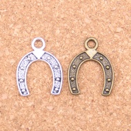 76pcs Charms lucky horseshoe 24x18mm Antique Pendants,Vintage Tibetan Silver Jewelry,DIY for bracelet necklace