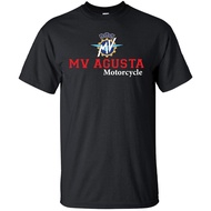 T-SHIRT MV AGUSTA BLACK COTTON AND MICROFIBER