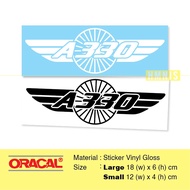 A330 Sticker, Airbus 330 Sticker, Airbus A330 Logo Sticker, Aviation Sticker, Aviation Sticker