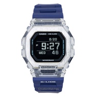 Casio G-Shock G-Lide Digital Smartphone Link Blue Resin Strap Quartz GBX-100S-2 200M Unisex Watch