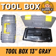 T.S 13" Tool Box Gray For Automobile And Motorcycle Tools Organizer Tools Storage