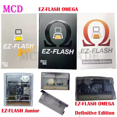 EZ-FLASH OMEGA/Junior/OMEGA Definitive Edition Card Superior EZ Flash Game Cartridge Fit GB/GBC/GBA 
