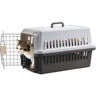 LLGJ-Pets Carrier，Kennel，23 In. long，Hard-Sided，/up to 23 lbs，suit Airline/Road Travel（Coffee）