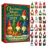 2025 Christmas Magic Gnome Wonderland Arrives 24-Day Christmas Advent Calendar 2D Acrylic Gnome Holi