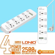 Stop Kontak Ldnio SC4408 - 4 Power Socket & 4 Port Usb - Original