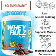 🎉 MuscleRulz (USA) 🎉 Whey Rulz Plus Whey, 25g Protein, 4.8g Glutamine, 5.9g BCAA, - 66 Servings (Cho