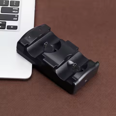 Game Controller Charging Station Professional Dual Charging Stand Accessories for PS3/PS3 Move Wirel
