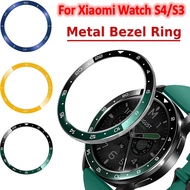 Colorful Metal Bezel Cover For Xiaomi Watch S4/S3 Stainless Steel Adhesive Bumper Time Bezel Ring De