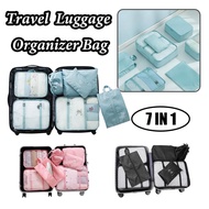 7in1 Set Travel Organizer Bag Waterproof Storage Bag Clothing Organizer Bag Travel Pouch Luggage Bag