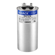 BOJACK 80 uF ±5% 80 MFD 370/450 V CBB65 Round Run Start Capacitor for AC Motor Run or Fan Start and 