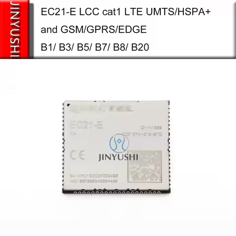 Quectel EC21-E EC21EFA-512-STD LCC SMT cat1 LTE UMTS/HSPA+ and GSM/GPRS/EDGE B1/ B3/ B5/ B7/ B8/ B20