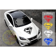 MESIN SUPERMAN DC CAR STICKER ENGINE HOOD STICKER