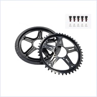 Chainring Chainguard Set Compatible with Bafang BBS01B / BBS02B Kits - 44T 46T 48T E-Bike Crankset