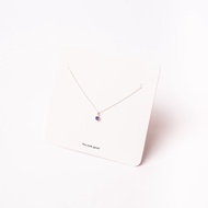 BIRTHSTONE NECKLACE (FEBRUARY - AMETHYST)