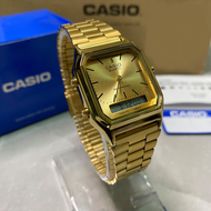 Casio Watch Dual Time Vintage Watch Rectangular Japan Watch With Box
