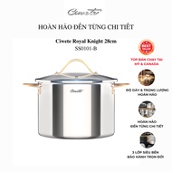 Ciwete Royal Knight premium 3-layer 304 stainless steel pot 28cm | SS0101-B