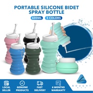 Portable Silicone Bidet Spray Bottle 600ml for Personal Hygiene Travel and Home Use