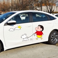 Crayon Shin-Chan Car Sticker Cute Cartoon Body Door Rearview Mirror Fuel Tank Cap Block Scratches De