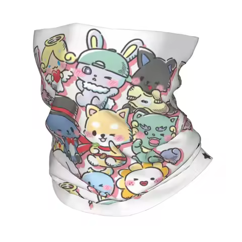 Custom JO1 Japane Boy Band Cartoon Bandana Neck Gaiter for Hiking Cycling Women Men Wrap Scarf Balac