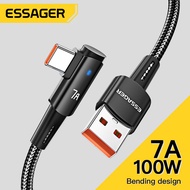 7A 100W USB to Type-C Fast Charger Compatible with Realme Vivo  7A 100W USB ke Pengecas Pantas Type-