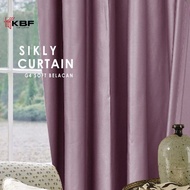 kkbfcurtain G4 Blackout Curtain 260CM Height | Soft Silky Fabric | Hook / Ring Design