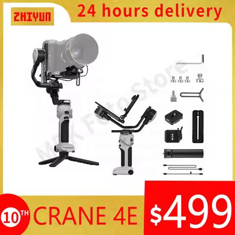 ZHIYUN CINEPEER CRANE 4E Gimbal Stabilizer 3-Axis Handheld for DSLR Mirrorless Cameras for Sony Cano